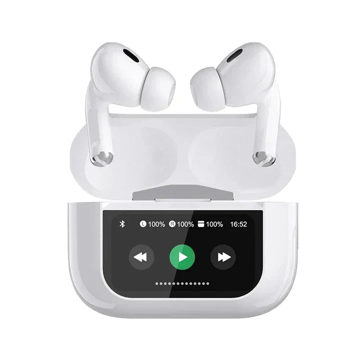A9 Pro Touchscreen LED Earbuds – ANC Wireless Earbuds with Smart Display & 48H Battery