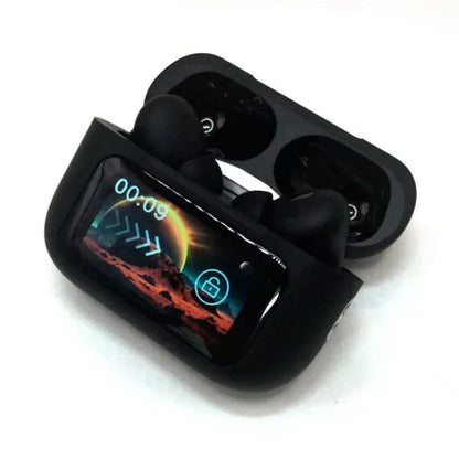 A9 Pro Touchscreen LED Earbuds – ANC Wireless Earbuds with Smart Display & 48H Battery