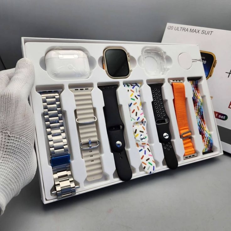 i20 Ultra Max Suit Smartwatch with Earphones