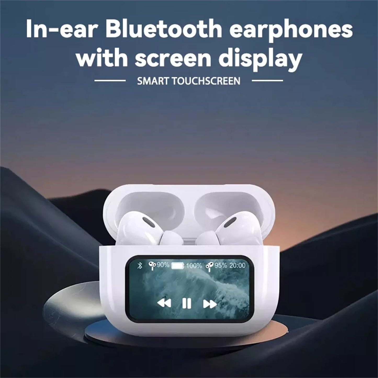 Touch Screen AirPods – Smart Wireless Earbuds